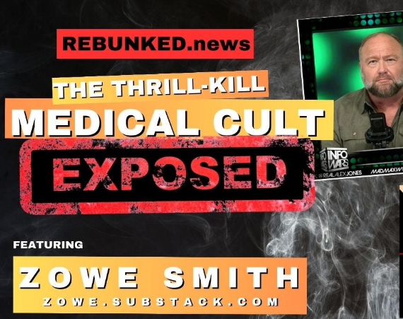 The Thrill Kill Medical Cult Exposed on Rebunked.News